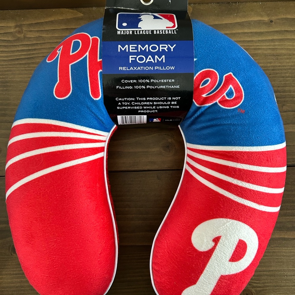 MLB Phillies Memory Foam Relaxation Pillow
